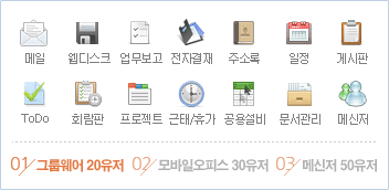 관리운영호스팅 그룹웨어 무료 제공 부가서비스