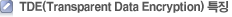 TDE(Transparent Data Encryption) 특징