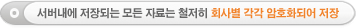 그룹웨어 서버내 자료 암호화 저장